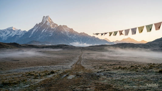 A quiet Himalayan plateau at dawn, shown as a calm opening image for a personal reflection on meditation, Tibet, and the high country.