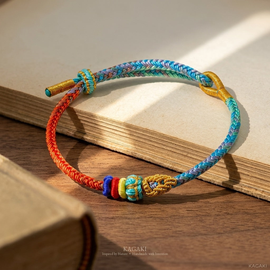 KAGAKI handmade adjustable braided cord bracelet base — Canvas – 描 — Dawn Canvas — styled-scene-supplemental (11/24)