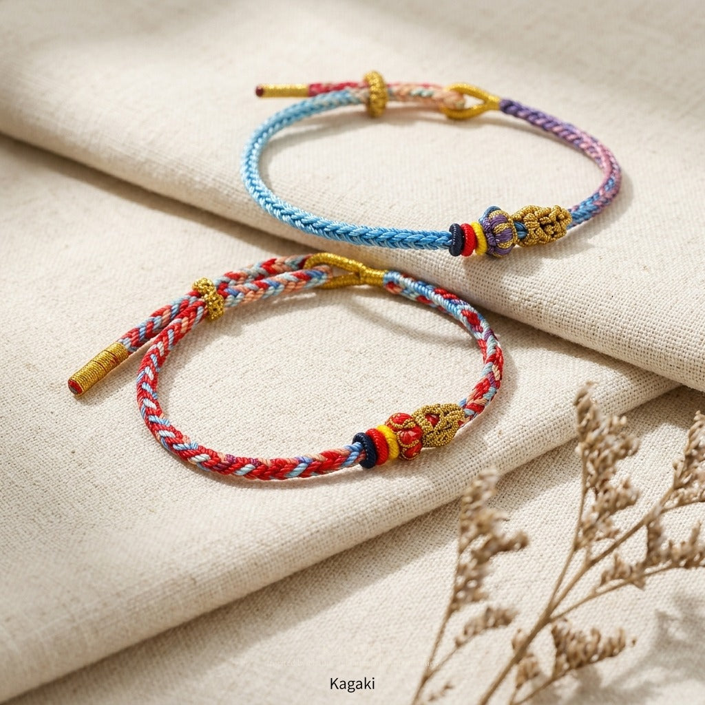 KAGAKI handmade adjustable braided cord bracelet base — Canvas – 描 — — — grouped-showcase (23/24)