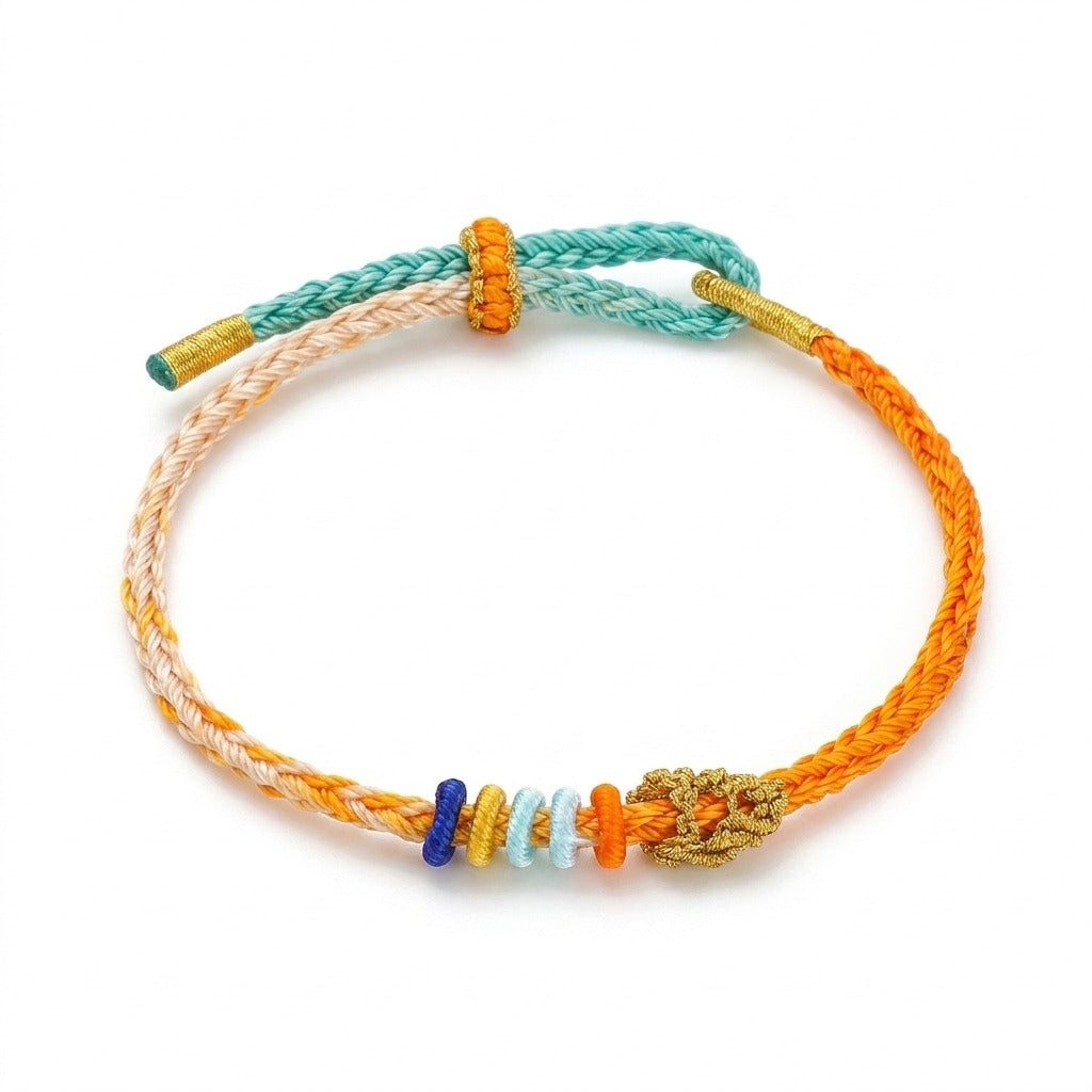 KAGAKI handmade adjustable braided cord bracelet base — Canvas – 描 — Amber Canvas — primary-per-variant (13/24)