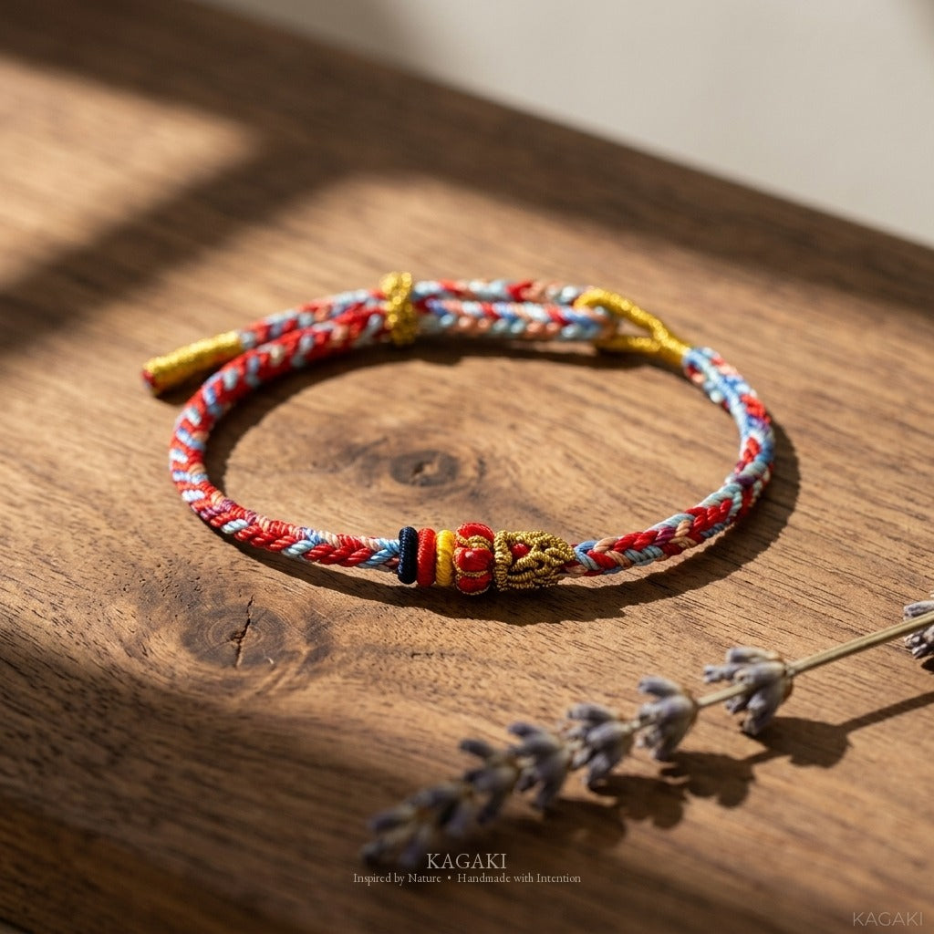 KAGAKI handmade adjustable braided cord bracelet base — Canvas – 描 — — — styled-scene (4/24)