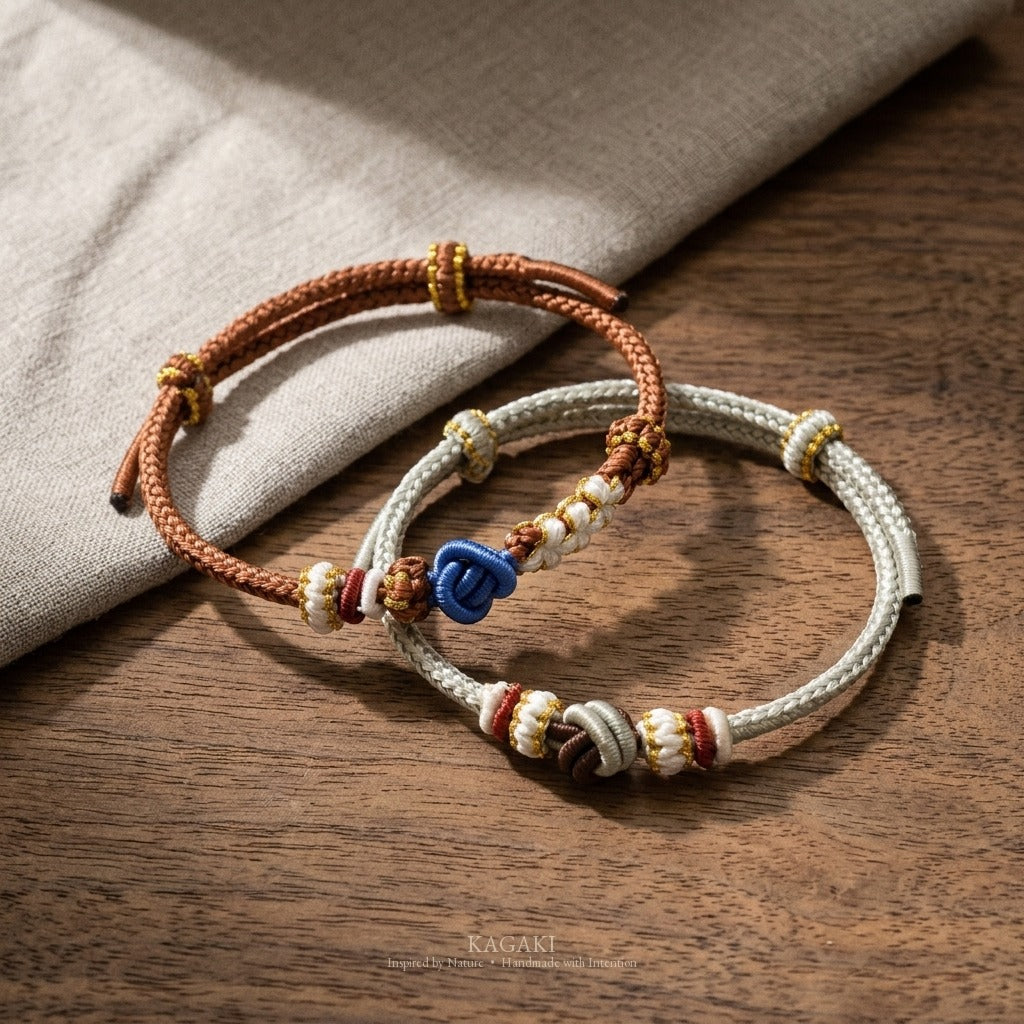 KAGAKI Haze Loam Steady earth and mist meditation cord, product view, meditation daily ritual