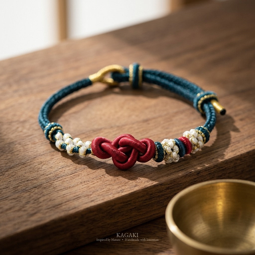 KAGAKI Quintet First Breath five moments infinity knot meditation, studio view, meditation daily ritual