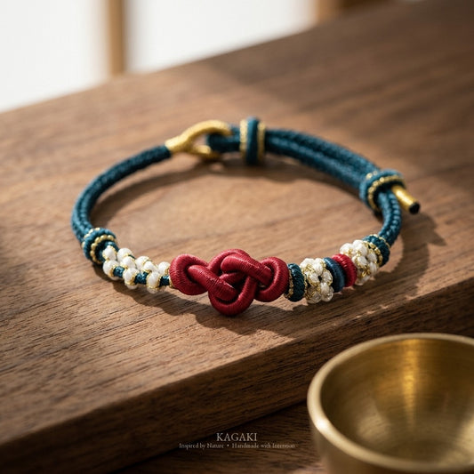 KAGAKI Quintet First Breath five moments infinity knot meditation, studio view, meditation daily ritual