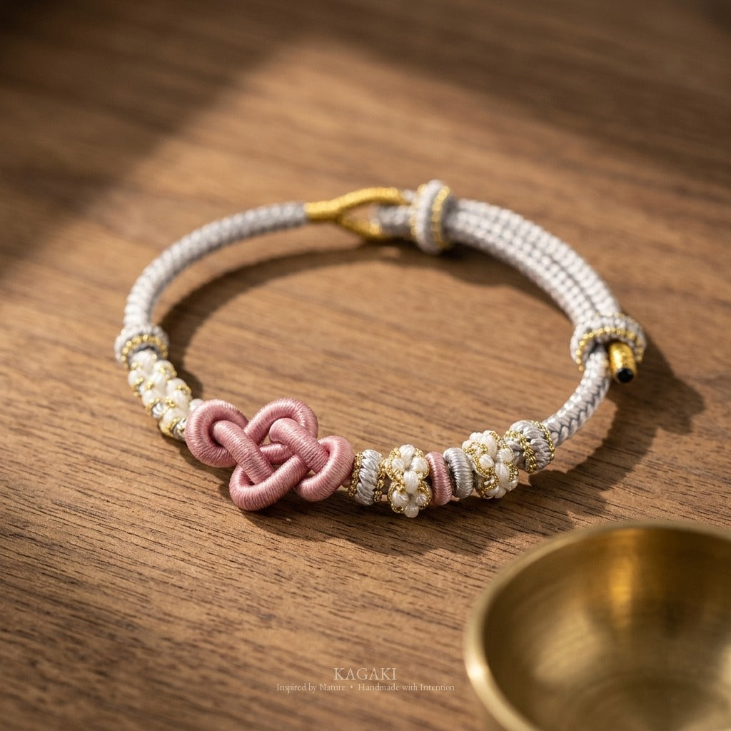 KAGAKI Quintet Slow Bloom five moments infinity knot meditation, studio view, meditation daily ritual
