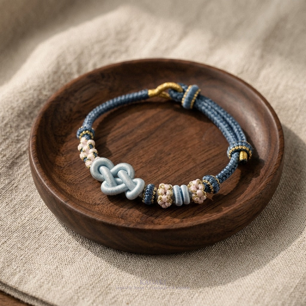 KAGAKI Quintet Long View five moments infinity knot meditation, studio view, meditation daily ritual
