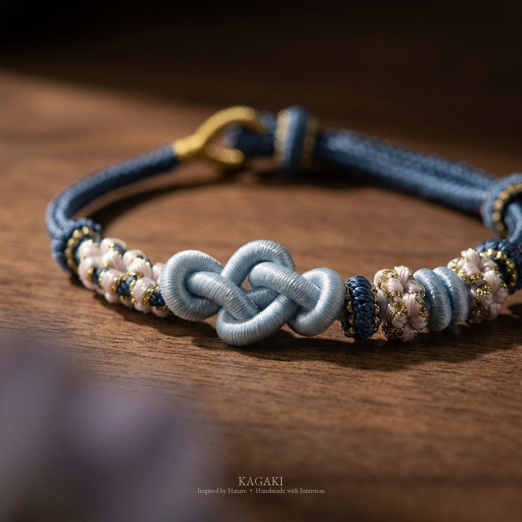 KAGAKI Quintet Long View five moments infinity knot meditation, studio view, meditation daily ritual