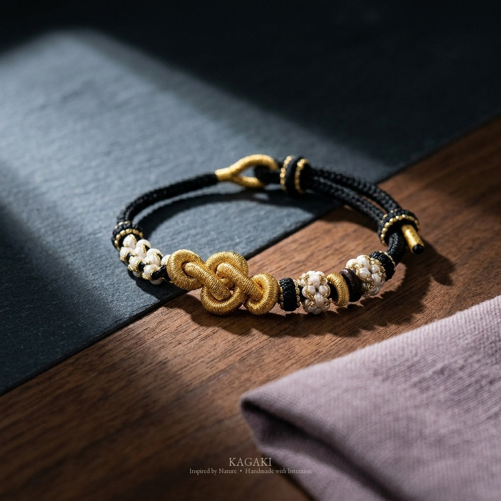 KAGAKI Quintet Soft Return five moments infinity knot meditation, studio view, meditation daily ritual