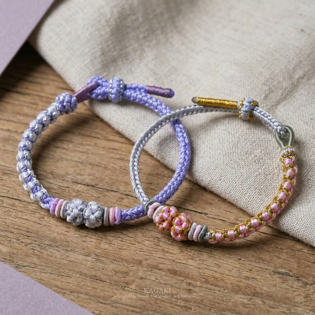 KAGAKI Quarter four seasons sakura cord, product view, sakura cord gift