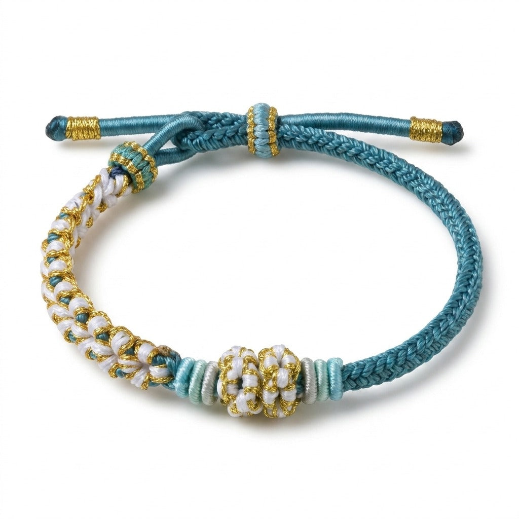 KAGAKI Quarter Teal Summer four seasons sakura cord, main product view (white background), sakura cord gift