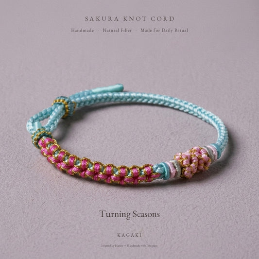 KAGAKI Quarter Magenta Autumn four seasons sakura cord, product view, sakura cord gift