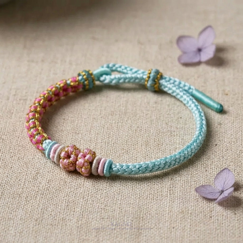 KAGAKI Quarter Magenta Autumn four seasons sakura cord, studio view, sakura cord gift