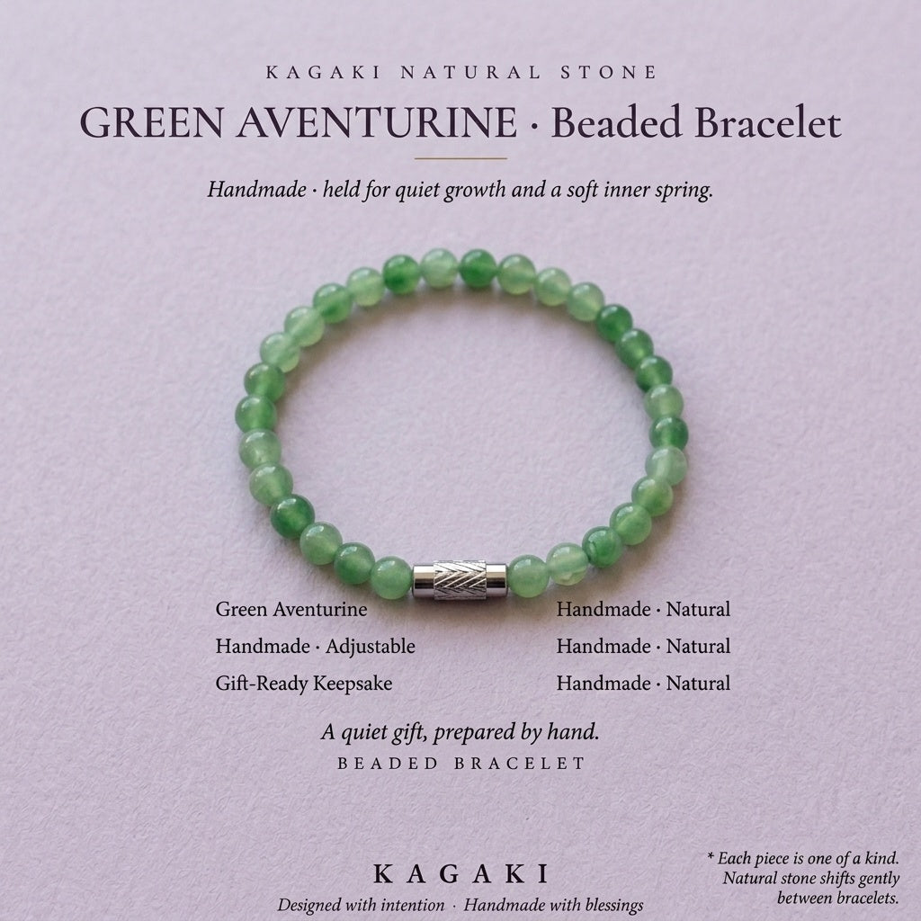 Sprout green jade bracelet — KAGAKI