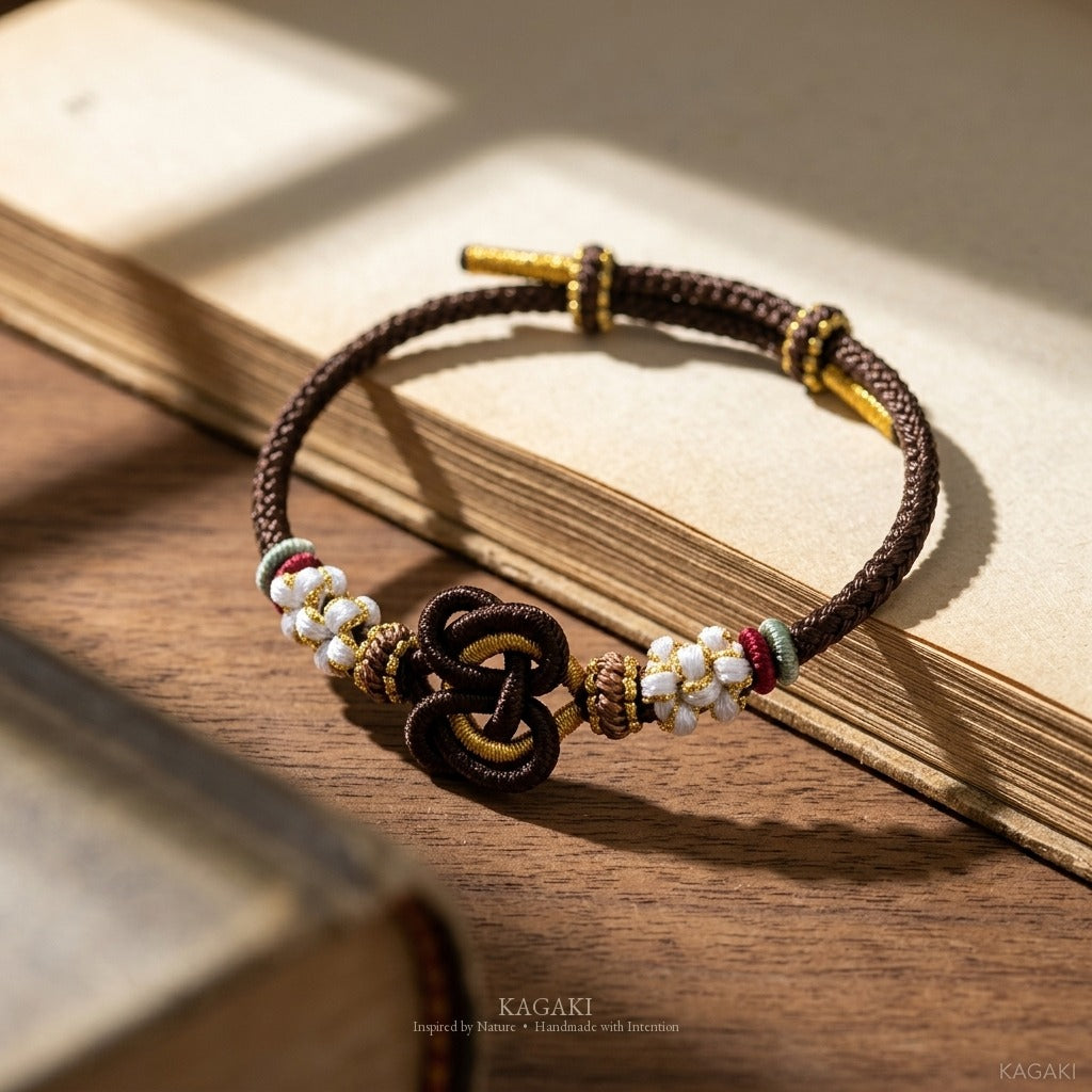 KAGAKI handmade heart knot friendship cord bracelet — Pulse – 鼓 — Earth Pulse — styled-scene-supplemental (11/24)