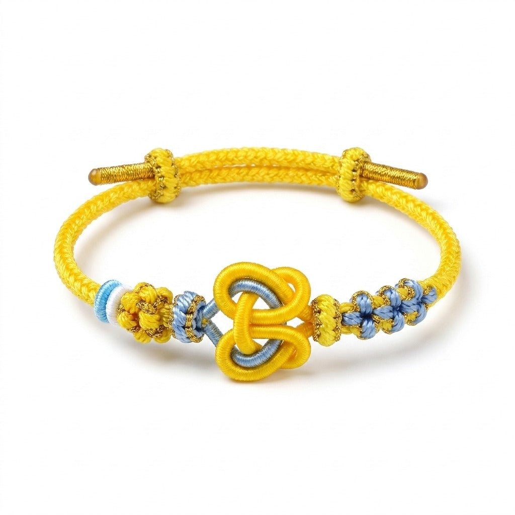 KAGAKI handmade heart knot friendship cord bracelet — Pulse – 鼓 — Sunlit Pulse — primary-per-variant (7/24)