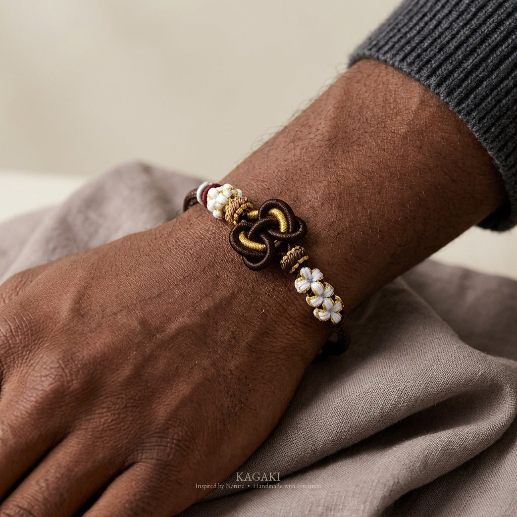 KAGAKI handmade heart knot friendship cord bracelet — Pulse – 鼓 — — — on-wrist-lifestyle (6/24)
