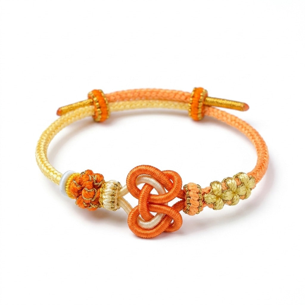 KAGAKI handmade heart knot friendship cord bracelet — Pulse – 鼓 — Warm Pulse — primary-per-variant (19/24)