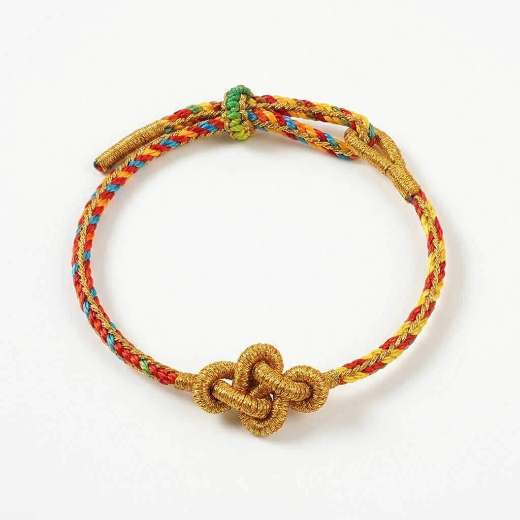 KAGAKI handmade Tibetan-inspired meditation cord bracelet — Pause – 間 — Knot Pause — primary-per-variant (7/14)