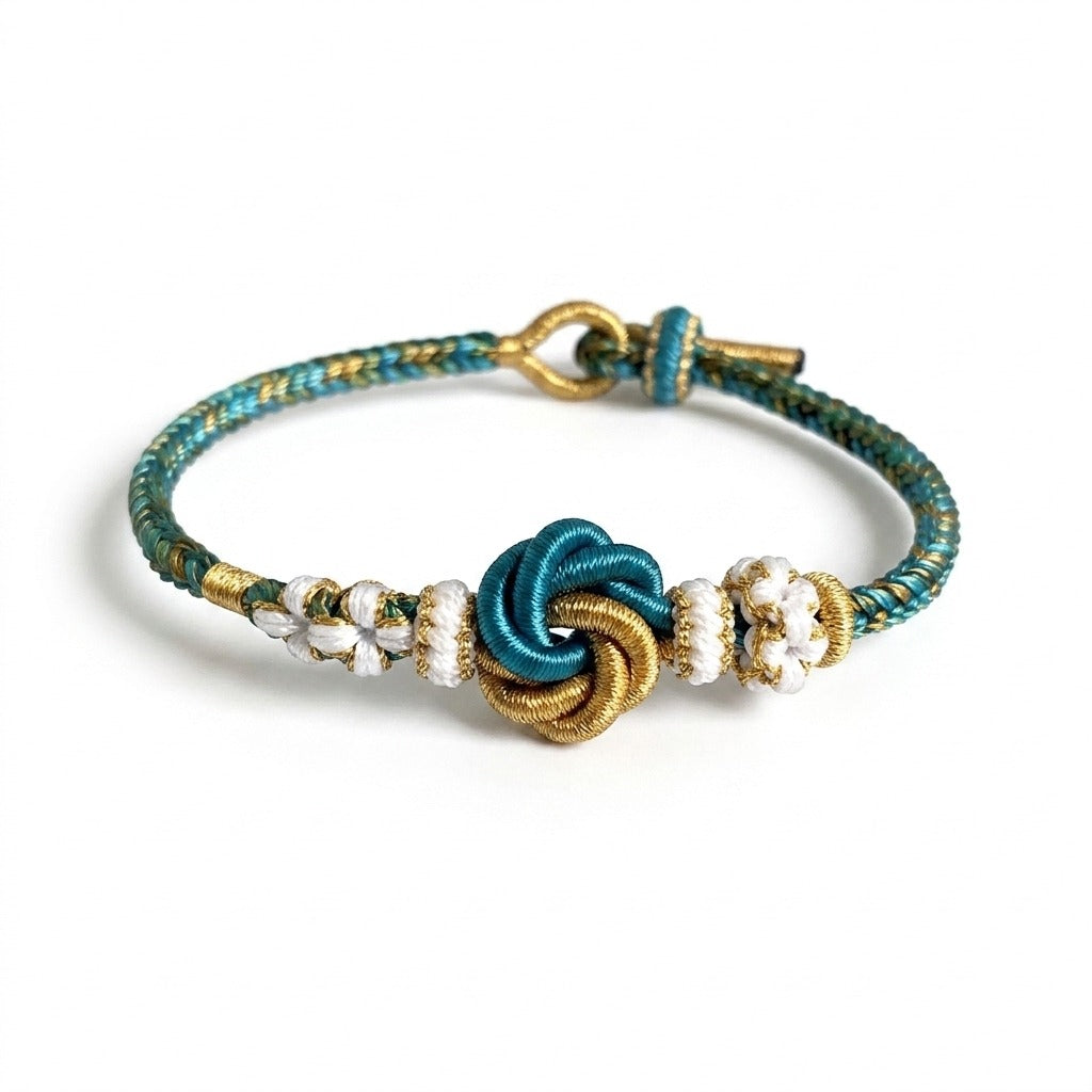 KAGAKI Shore lake landscape cord, main product view (white background), handmade cord bracelet gift