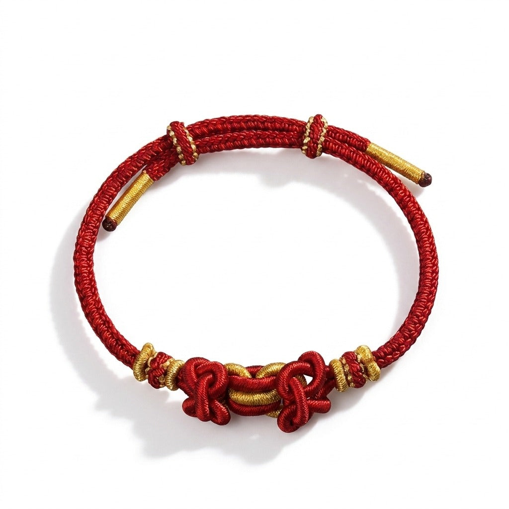KAGAKI Palette Wine Hearth multi-color adjustable braided cord lucky, main product view (white background), lucky bracelet...