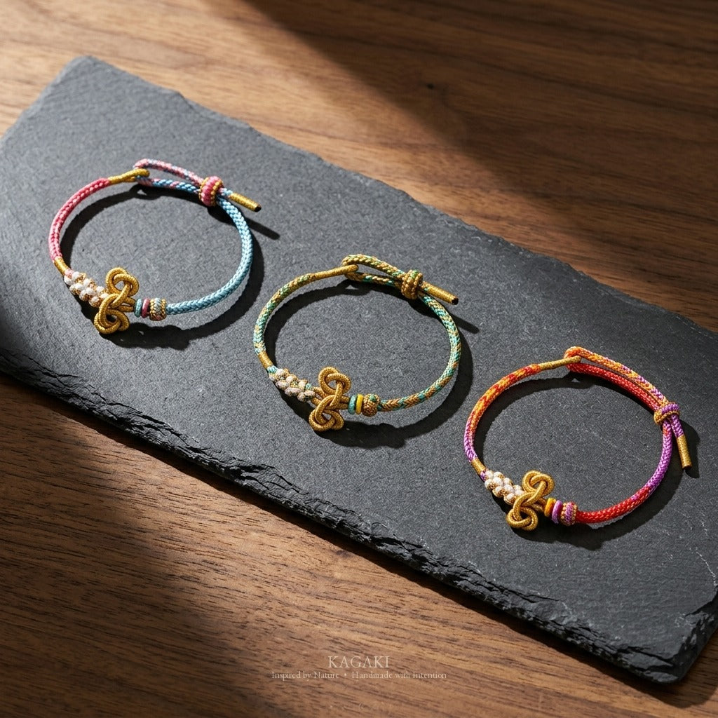 KAGAKI handmade gradient meditation cord bracelet — Verse – 韻 — — — grouped-showcase (16/17)