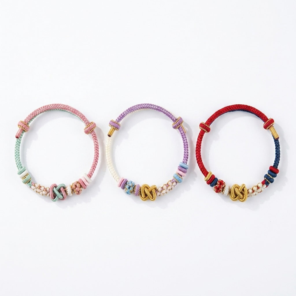 KAGAKI handmade Tibetan-inspired calming protection cord bracelet — Breath – 息 — — — primary-listing-overview (17/17)