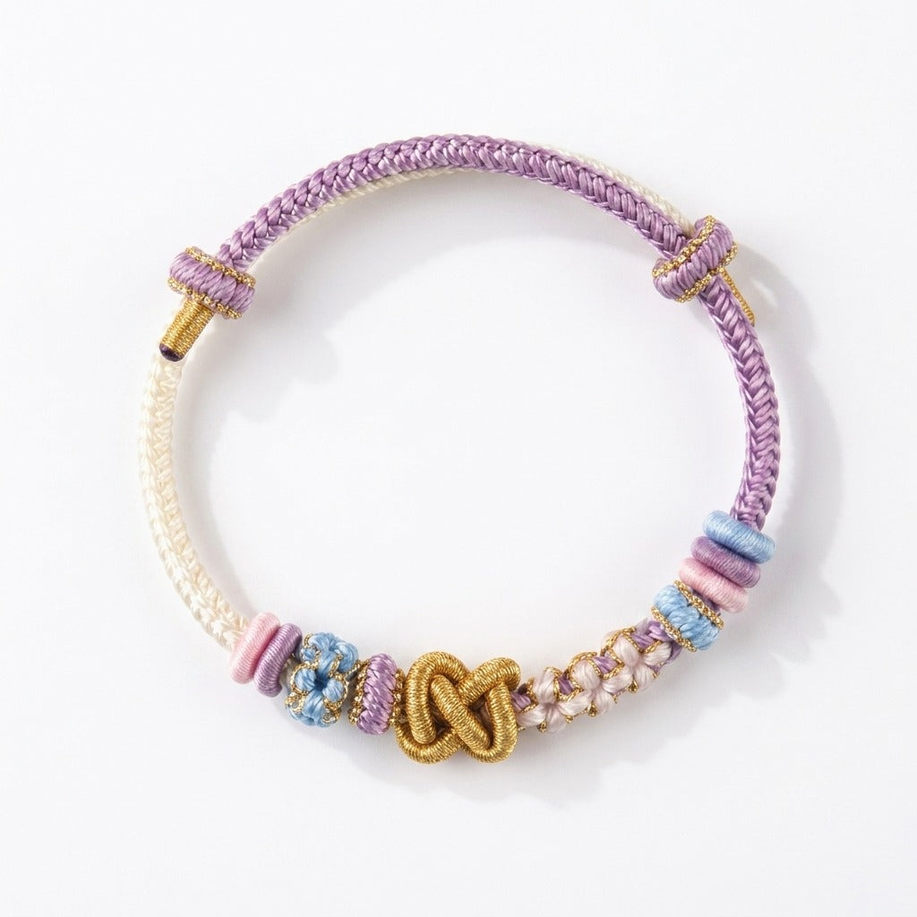 KAGAKI handmade Tibetan-inspired calming protection cord bracelet — Breath – 息 — Hush Breath — primary-per-variant (10/17)