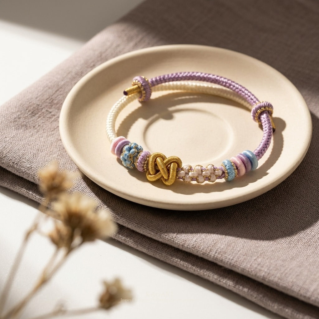 KAGAKI handmade Tibetan-inspired calming protection cord bracelet — Breath – 息 — Hush Breath — styled-scene-supplemental (11/17)