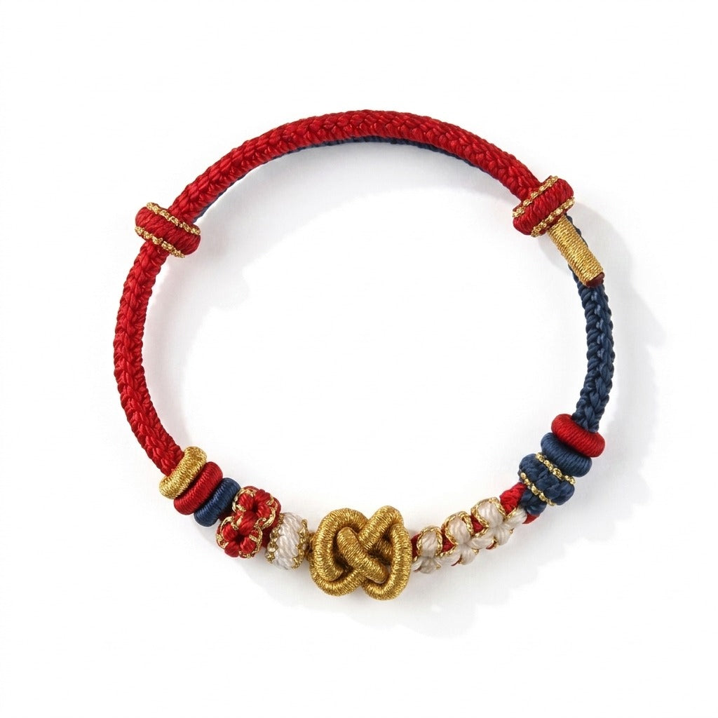 KAGAKI handmade Tibetan-inspired calming protection cord bracelet — Breath – 息 — Dawn Breath — primary-per-variant (13/17)