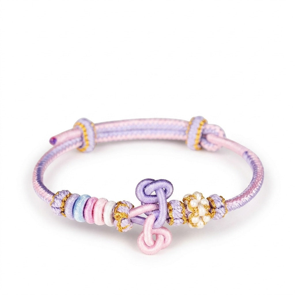 KAGAKI handmade Tibetan-inspired soft double knot cord bracelet — Hush – 静 — Dusk Hush — primary-per-variant (10/17)