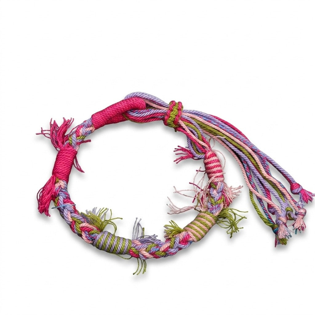 KAGAKI Spool Soft Petal tibetan cotton cord handmade, main product view (white background), handmade cord bracelet gift