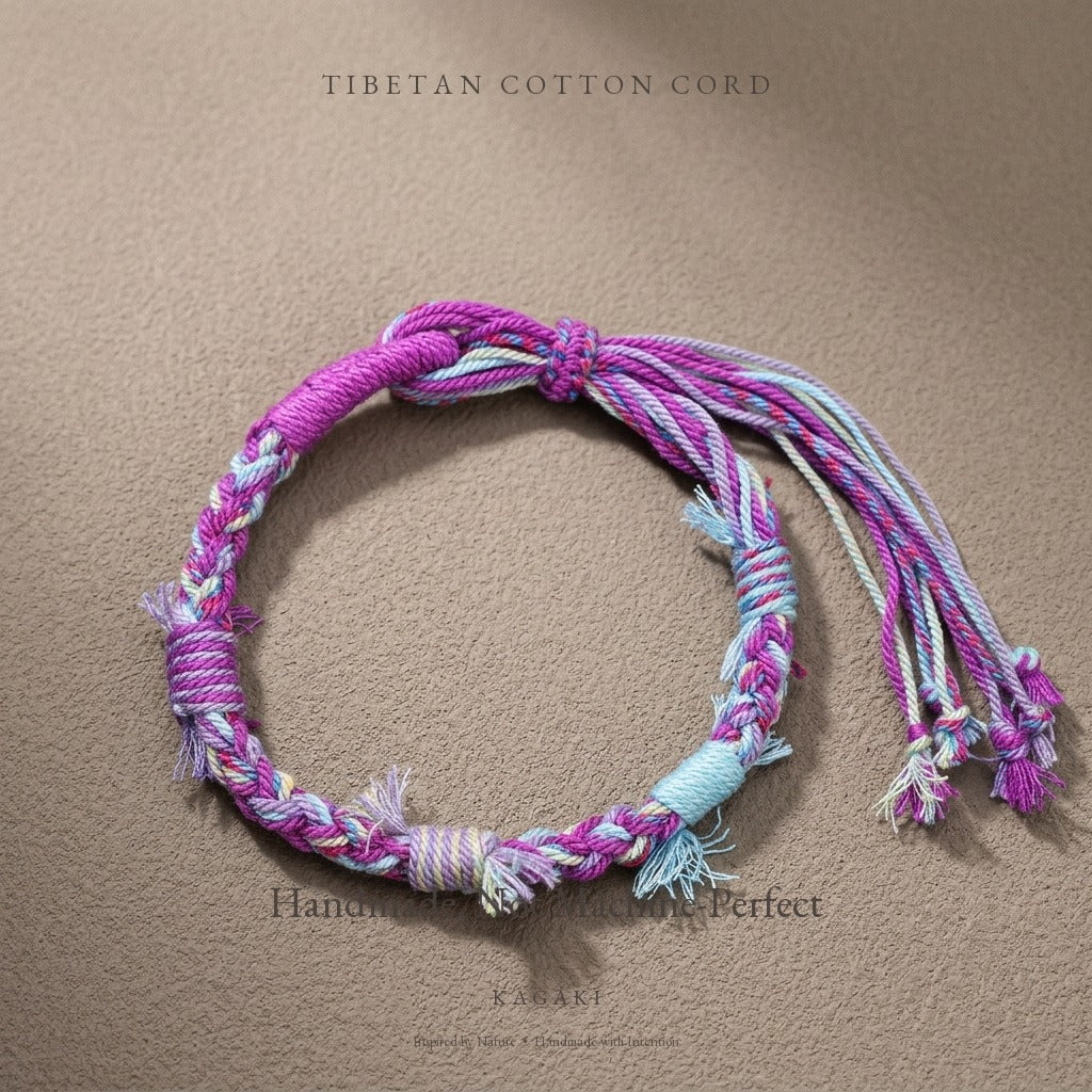 KAGAKI Spool Twilight Quiet tibetan cotton cord handmade, product view, handmade cord bracelet gift