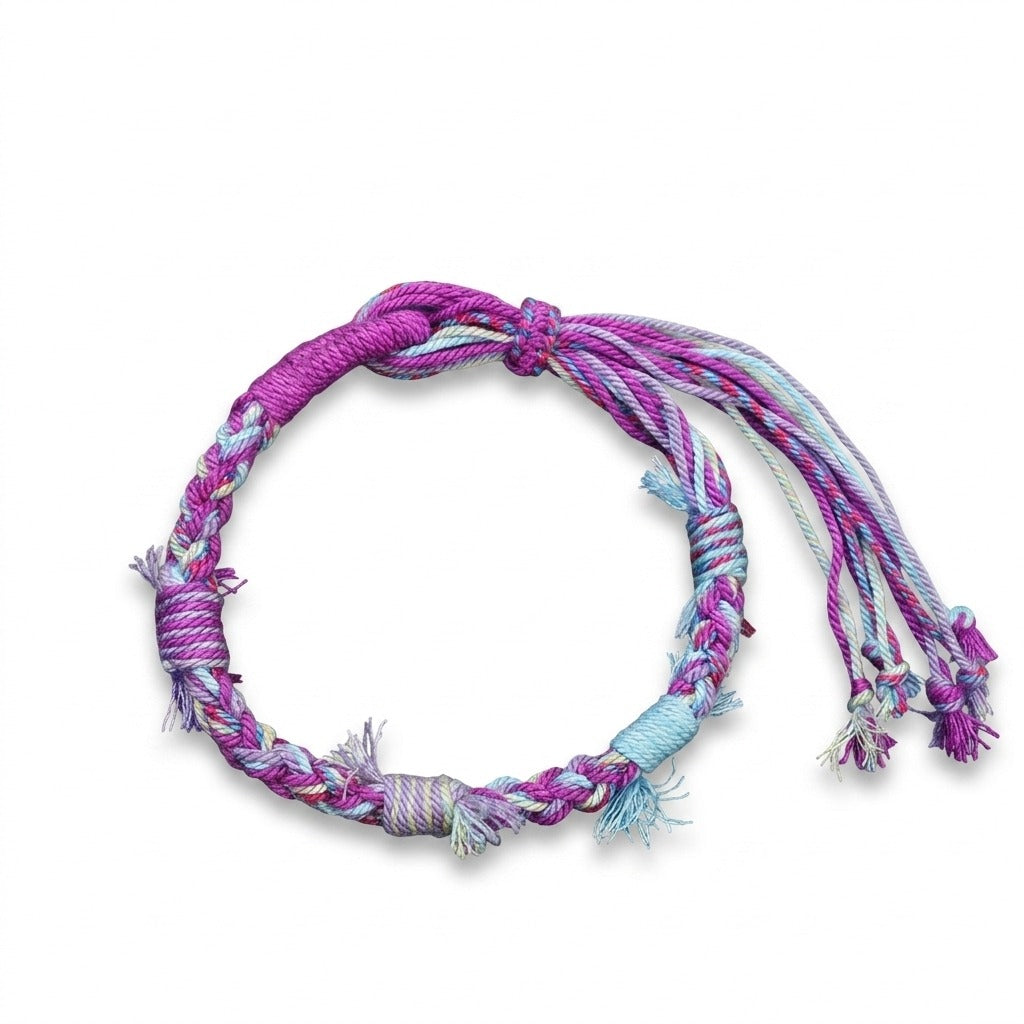 KAGAKI Spool Twilight Quiet tibetan cotton cord handmade, main product view (white background), handmade cord bracelet gift