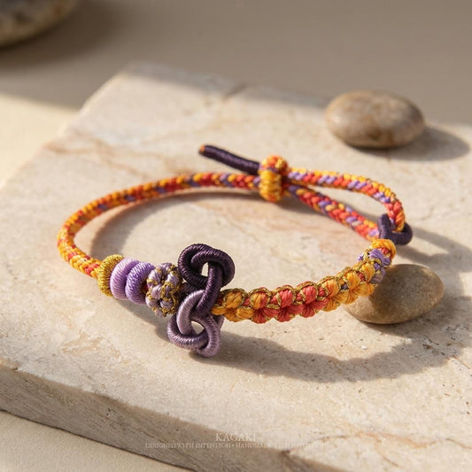 KAGAKI mindfulness cord bracelet in multicolor, main, for meditation and daily intention