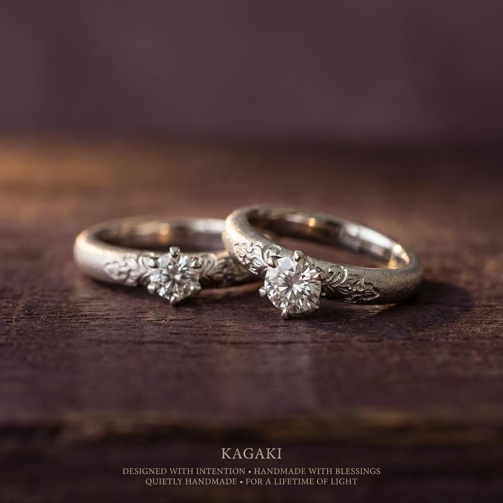 KAGAKI sterling silver floral diamond ring in sterling silver with lab-grown diamond, editorial, for daily wear and gifting