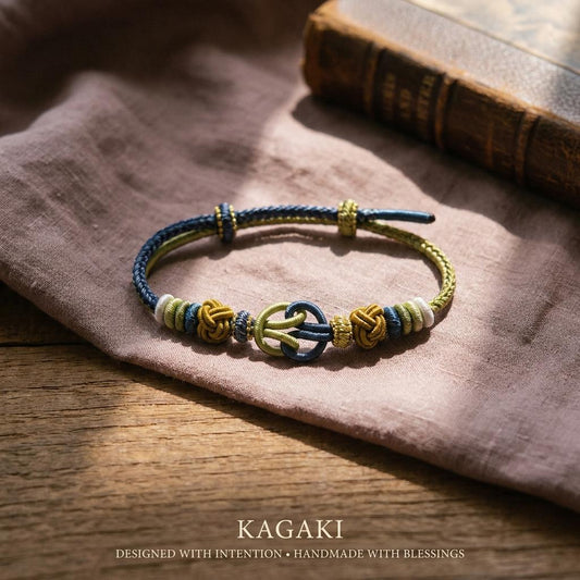 KAGAKI tibetan cord friendship bracelet in multicolor, main, for meditation and daily intention