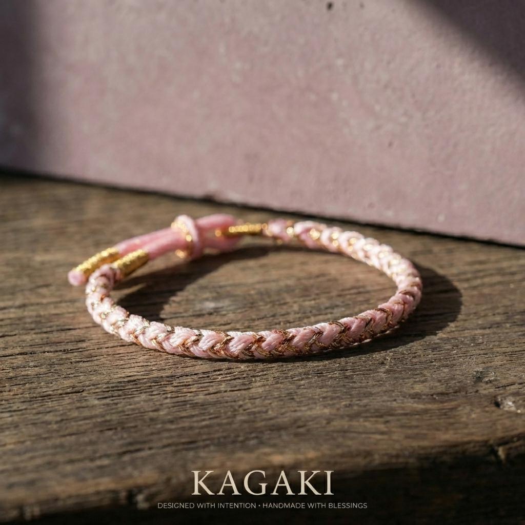 KAGAKI tibetan guardian knot cord bracelet in multicolor cotton, gift packaging, for meditation and daily intention