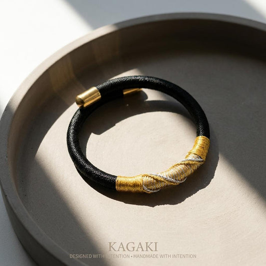 KAGAKI tibetan minimal cord bracelet in multicolor, main, for meditation and daily intention