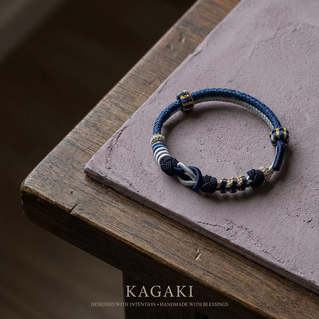 KAGAKI tibetan red string couple bracelet in warm red, knot detail, for meditation and daily intention