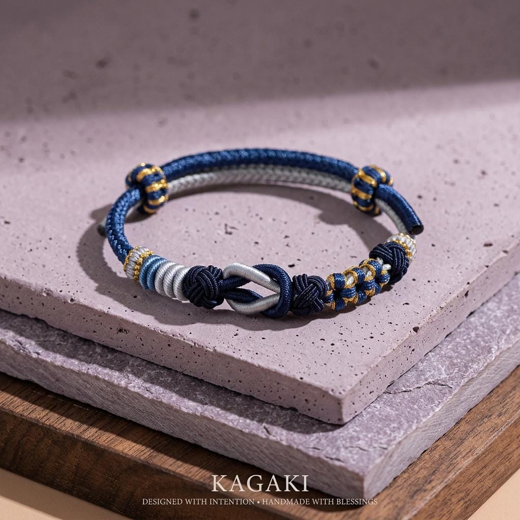 KAGAKI tibetan red string couple bracelet in warm red, variation showcase, for meditation and daily intention